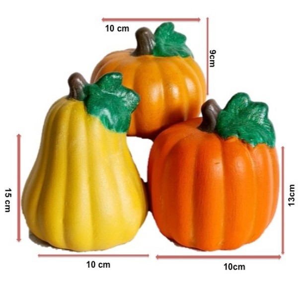 Kit de Juego de calabazas para día de muertos o halloween de 3 piezas, excelente decoración