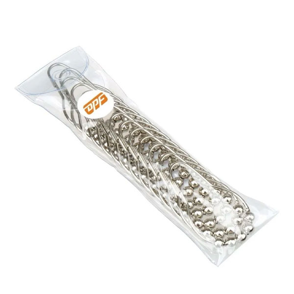 Kit 12 Ganchos De Acero Inoxidable Para Cortinas De Baño Con Un Estilo Elegante
