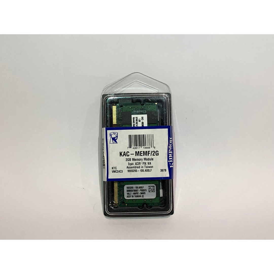 Kingston 2 GB DDR2 SDRAM Memory Module 2 GB (1 x 2 GB) 667MHz DDR2 SDRAM 200pin KAC-MEMF/2G