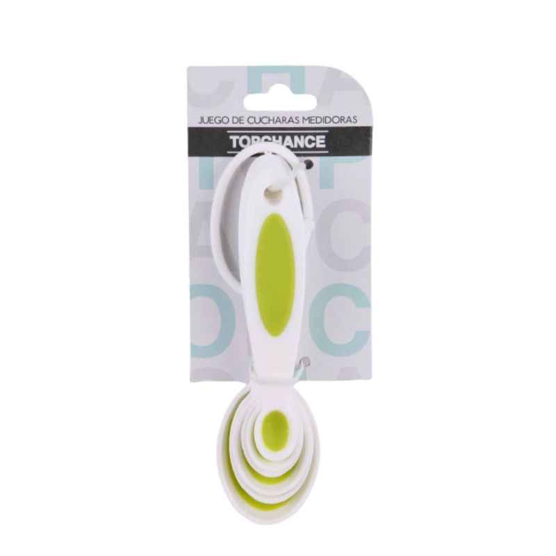 Juego de cucharas medidoras de plástico para cocina-repostería 