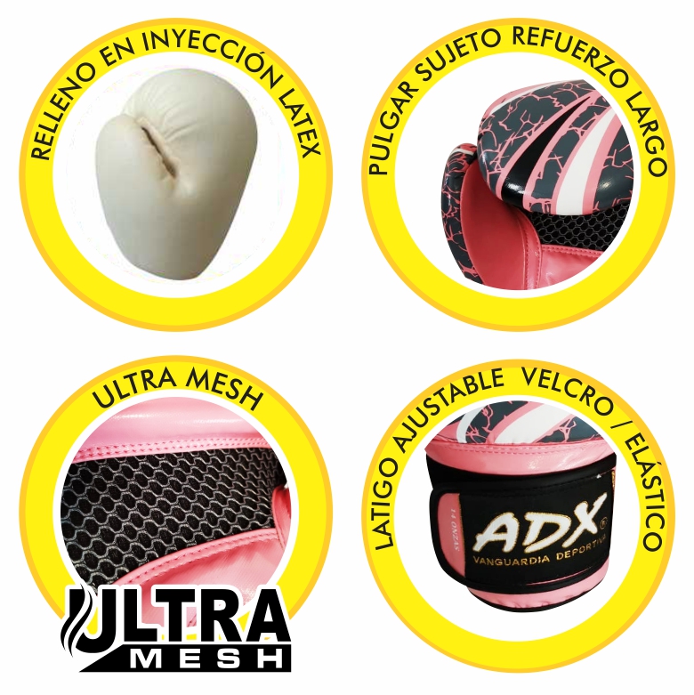 Guantes de Entrenamiento Femenil para Box Mod Tribal PU + Complementos