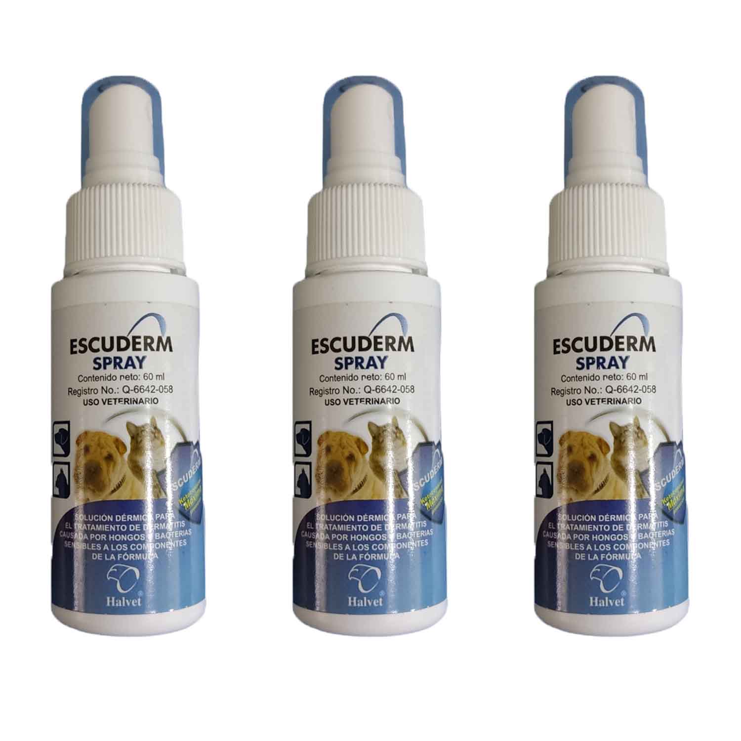 Pack 3 Pzas. Escuderm Spray 60ML