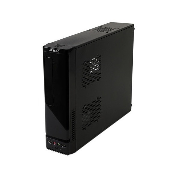 GABINETE SLIM ATOM MICRO ATX MINI ITX FUENTE DE PODER 450W NEGRO AC-929042 BAHIA INTERNA EXTERNA CPU OFICINA