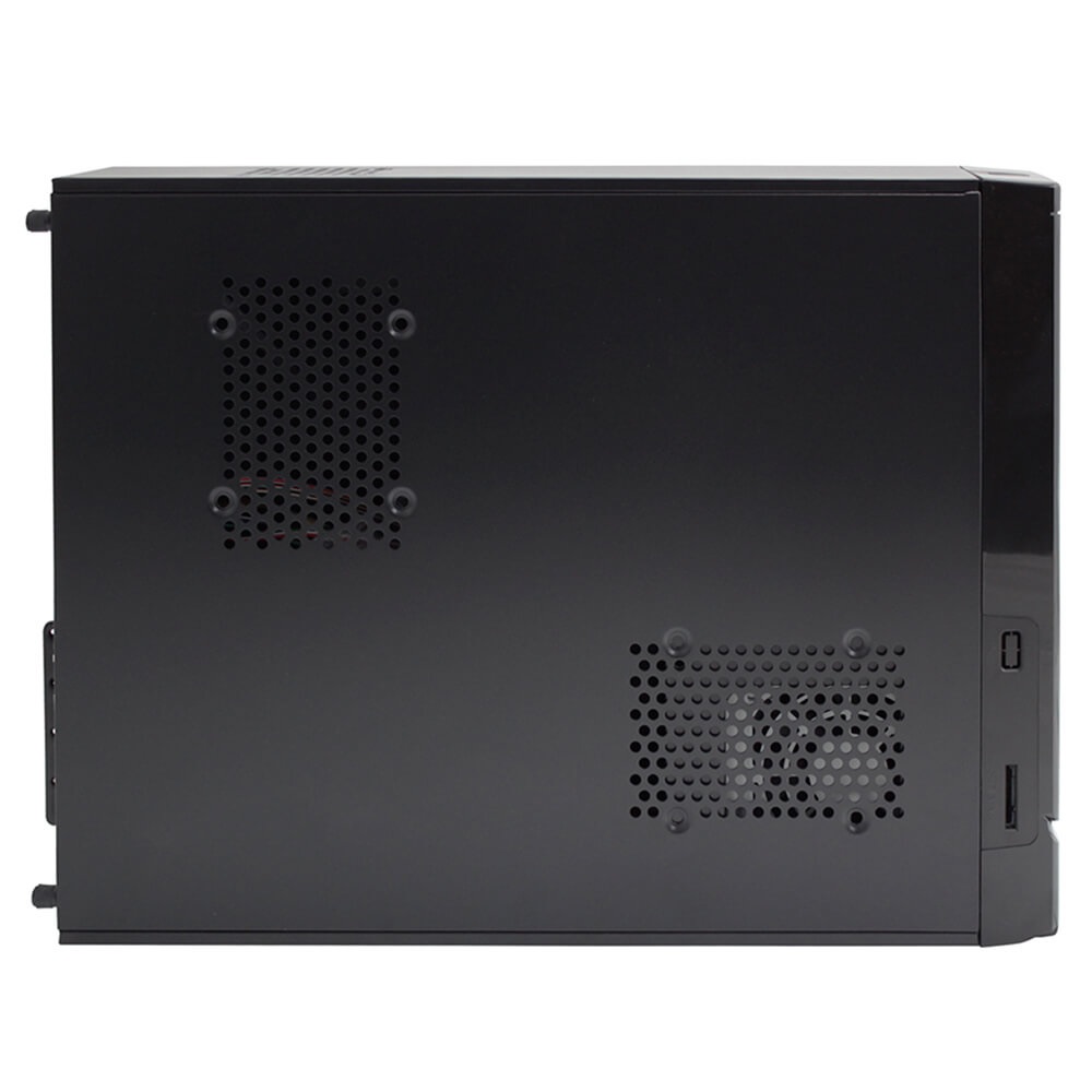 GABINETE SLIM ATOM MICRO ATX MINI ITX FUENTE DE PODER 450W NEGRO AC-929042 BAHIA INTERNA EXTERNA CPU OFICINA