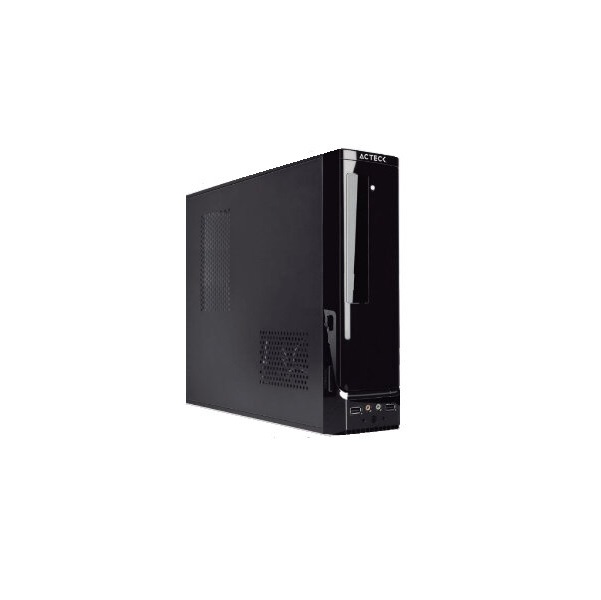 GABINETE SLIM ATOM MICRO ATX MINI ITX FUENTE DE PODER 450W NEGRO AC-929042 BAHIA INTERNA EXTERNA CPU OFICINA