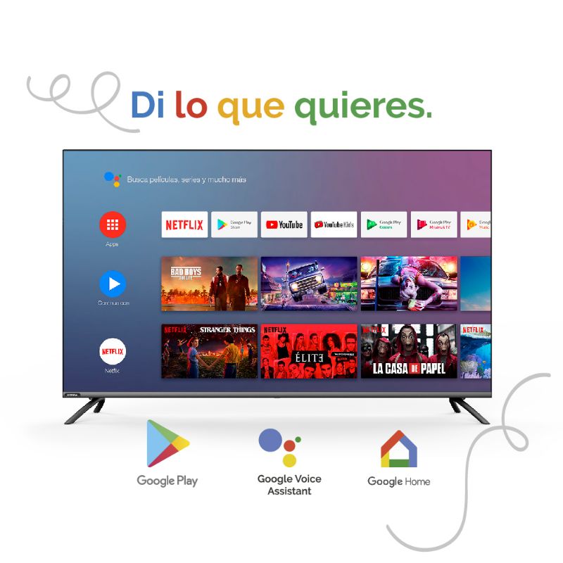 Pantalla Hyundai 58 pulgadas 4K Android TV HYLED5806A4KM