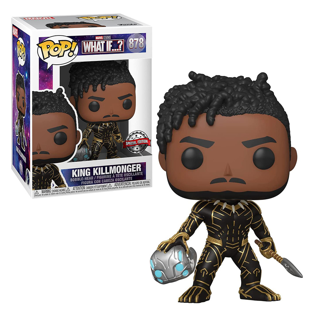 Funko Pop Marvel: What If? - King Killmonger Exclusivo