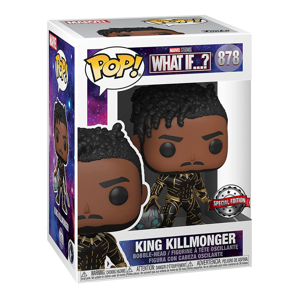 Funko Pop Marvel: What If? - King Killmonger Exclusivo