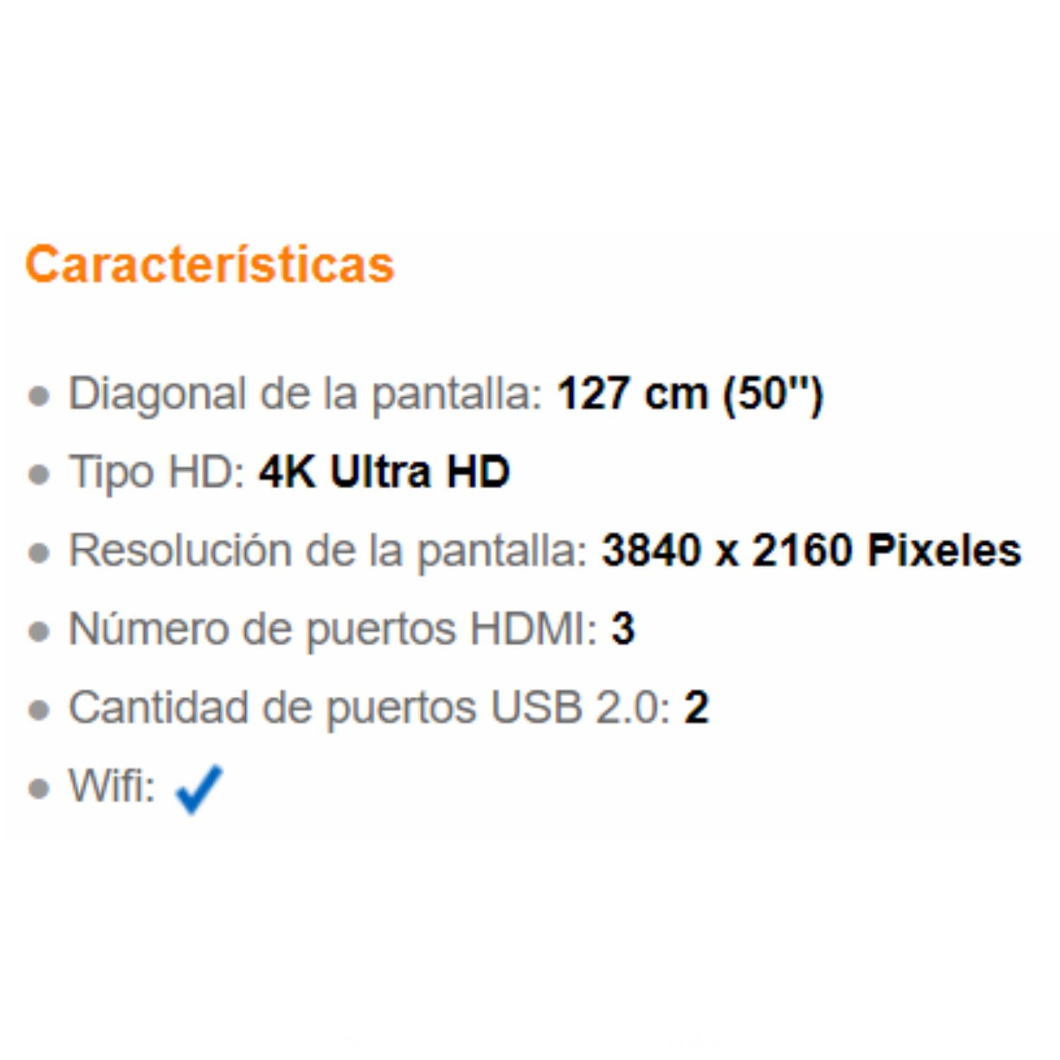 Pantalla SmartTV 4K de 50P LG 50UN6951ZUF