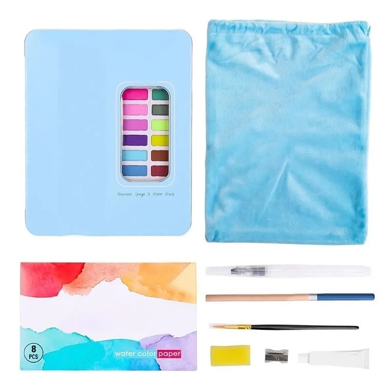 Acuarela 36 Colores Acuarelas, Kit Pintura Acuarela.