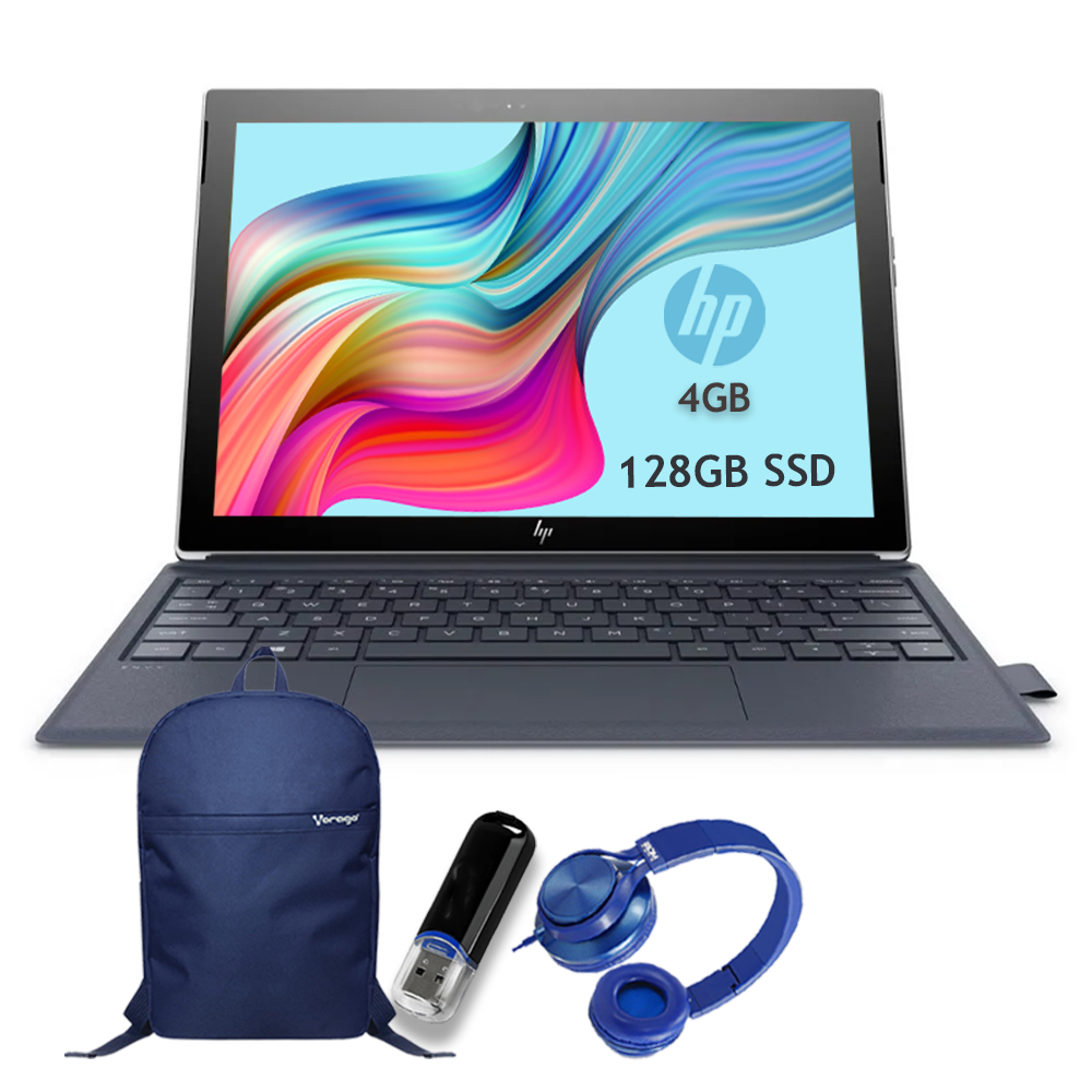 Laptop HP Envy x2 portátil desmontable de 12" procesador Qualcomm Snapdragon 835, 4 GB de RAM, 128 GB de almacenamiento flash