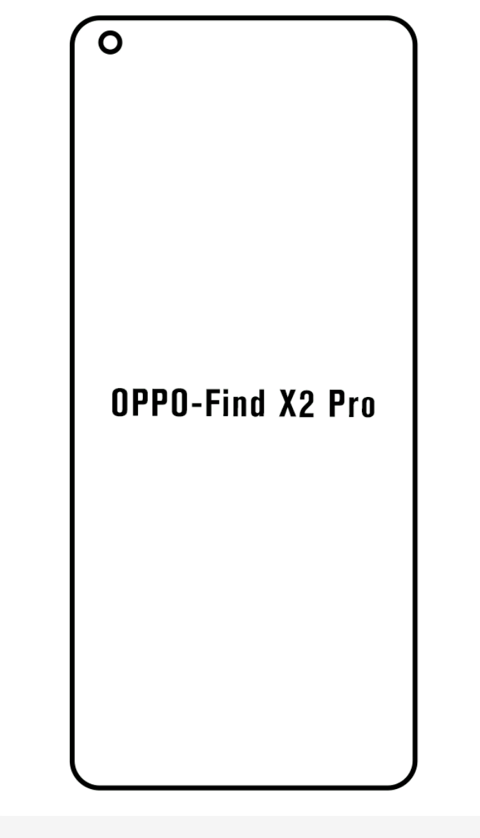 Jeco 99F Kit de Mica Hidrogel AZUL Frontal+Trasera Oppo Find X2 Pro
