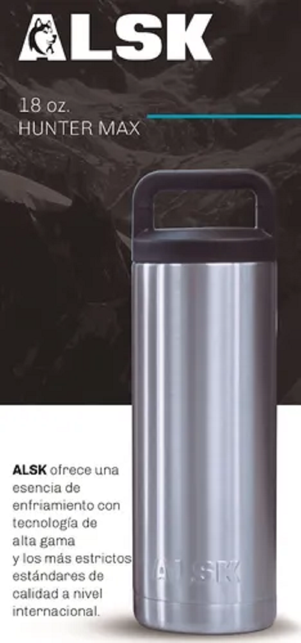 Rambler Bottle Marca Alsk Tumbler 18 Oz Max Frio Y Calor
