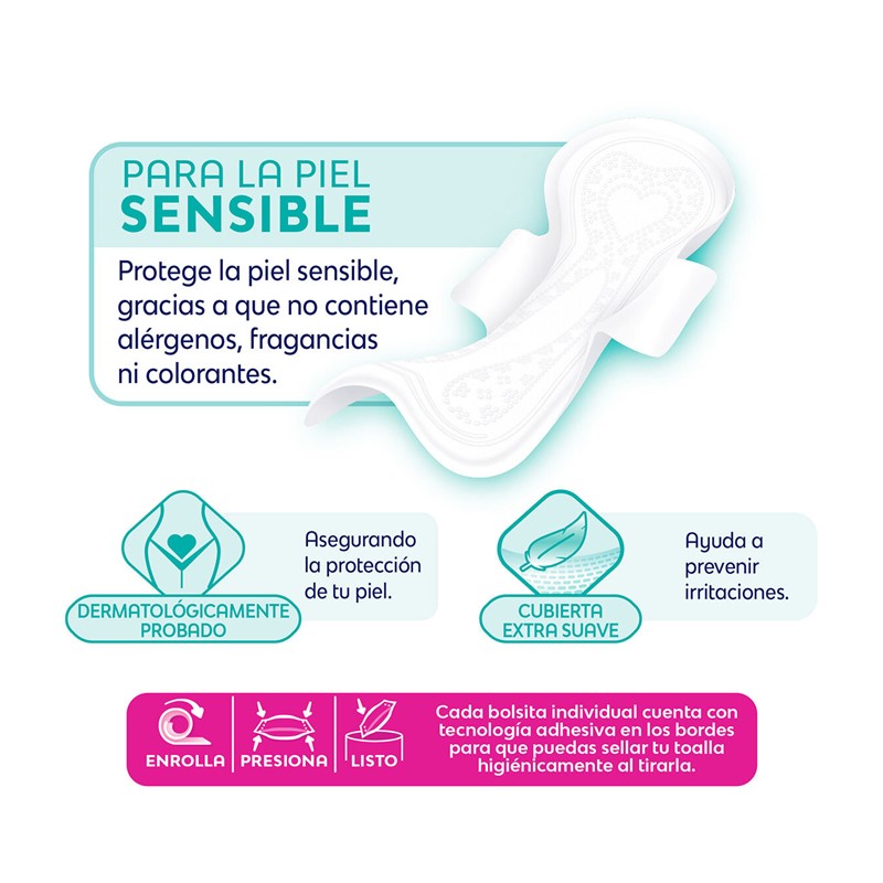 Toallas Femeninas Saba Sensiti-V 663439 Contenido 80 Piezas CST