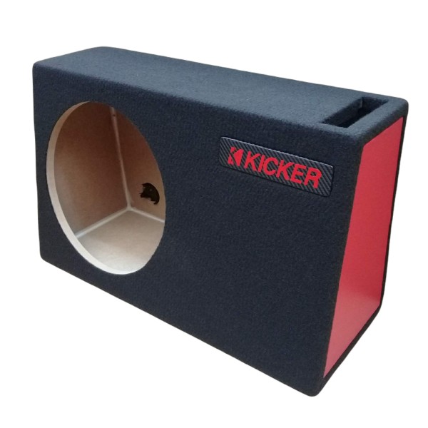 cajon para un woofer de 12"  porteado para pickup con logo