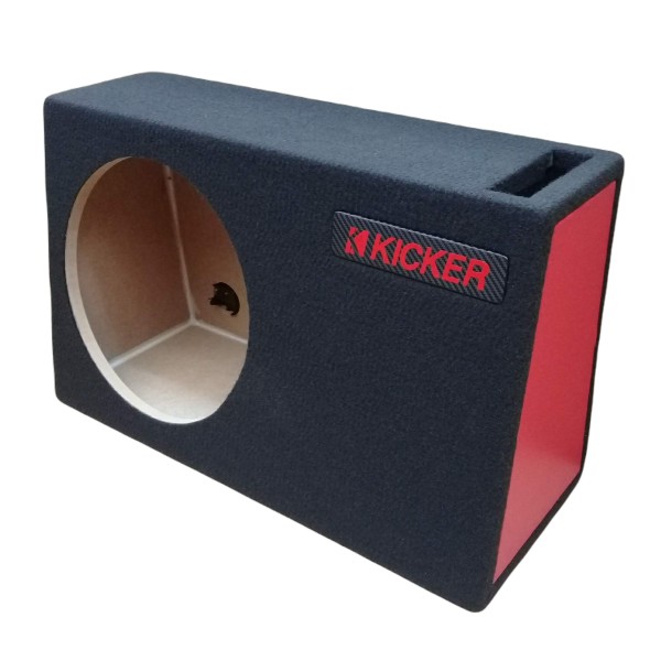 cajon para un woofer de 12"  porteado para pickup con logo