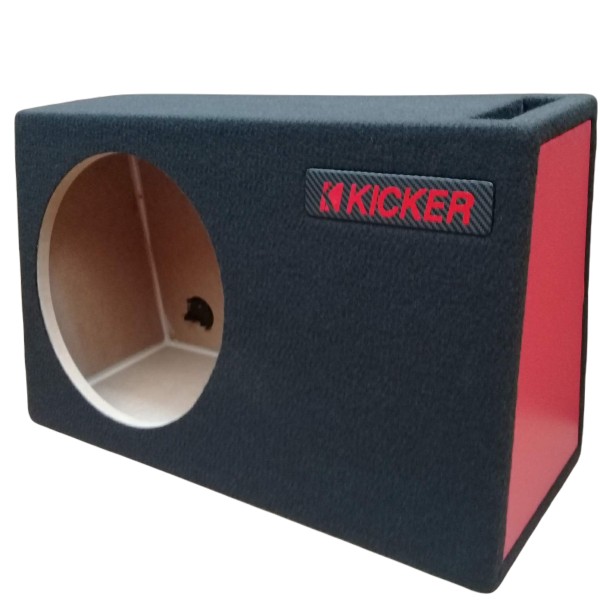 cajon para un woofer de 12"  porteado para pickup con logo