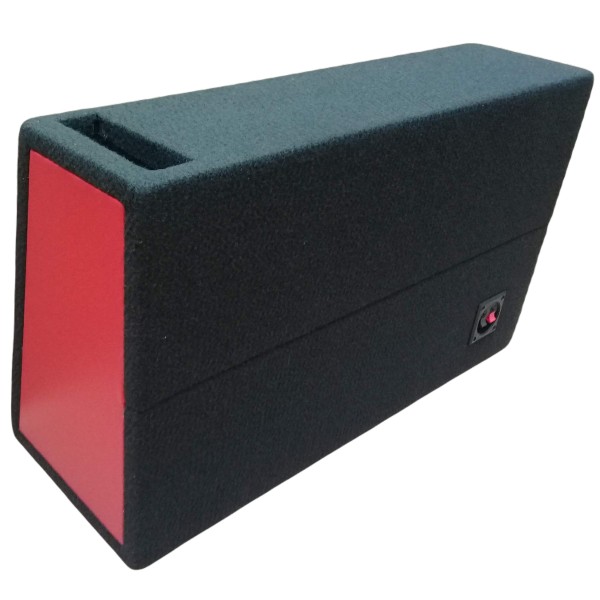 cajon para un woofer de 12"  porteado para pickup con logo