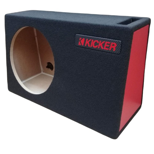cajon para un woofer de 12"  porteado para pickup con logo