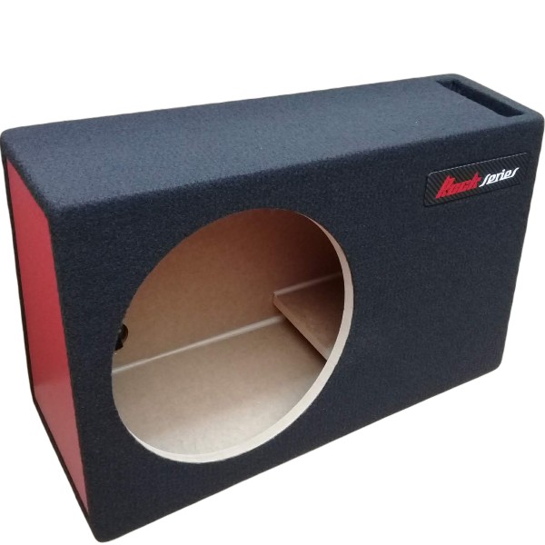 cajon para un woofer de 12" porteado  para pickup  con logo