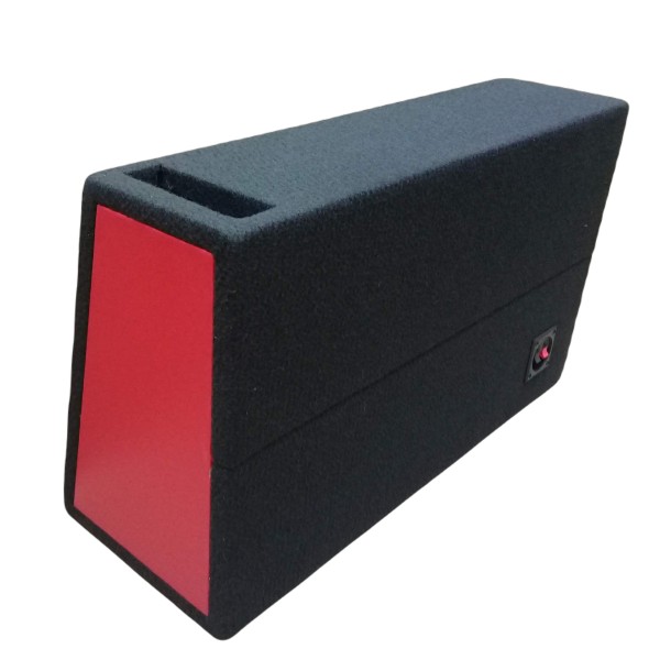 cajon para un woofer de 12" porteado  para pickup  con logo