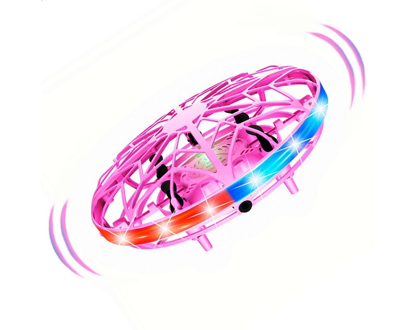 Mini Drone de Juguete BINDEN UFO Detección de Palma y LED Rosa