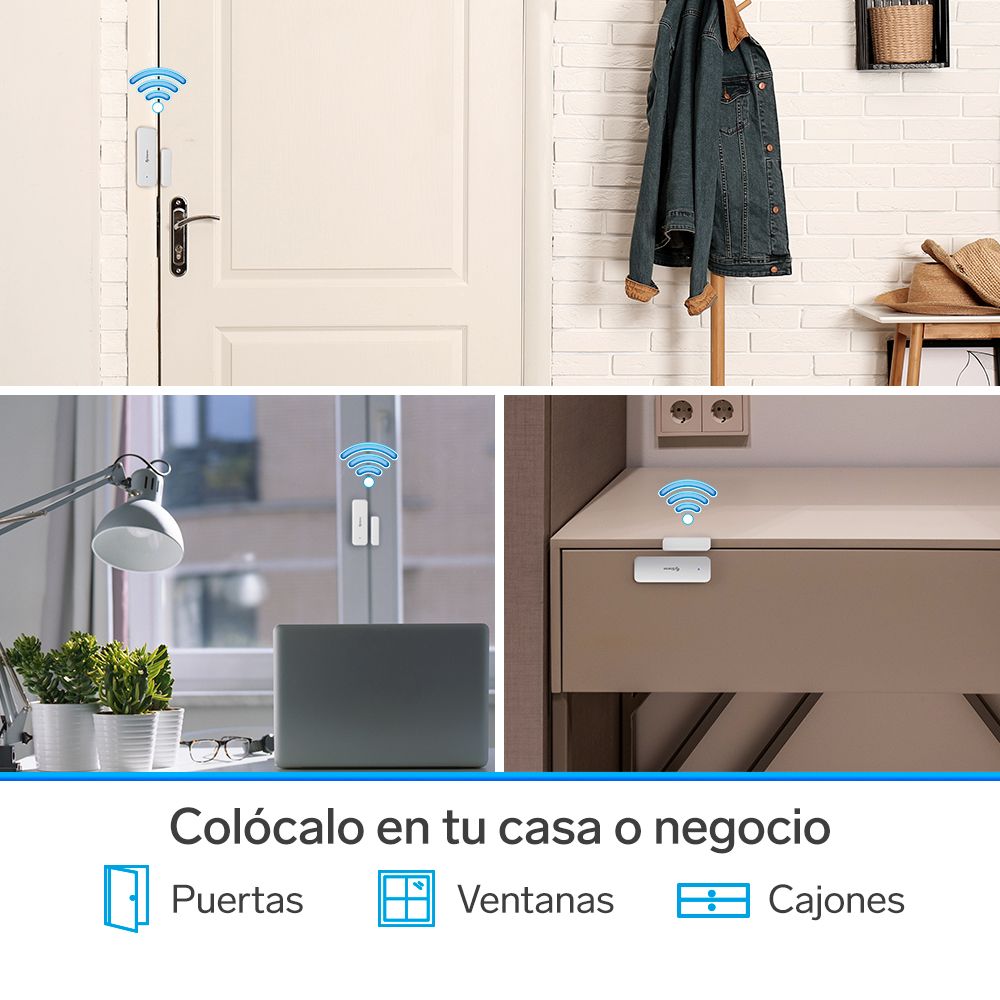 Sensor Detector WiFi puertas y ventanas STEREN SHOME-142 SMART