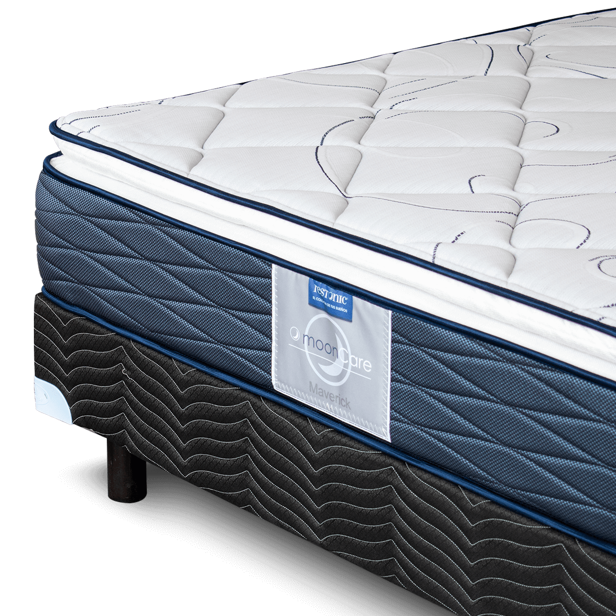 Colchón King Size Restonic Maverick + Box 