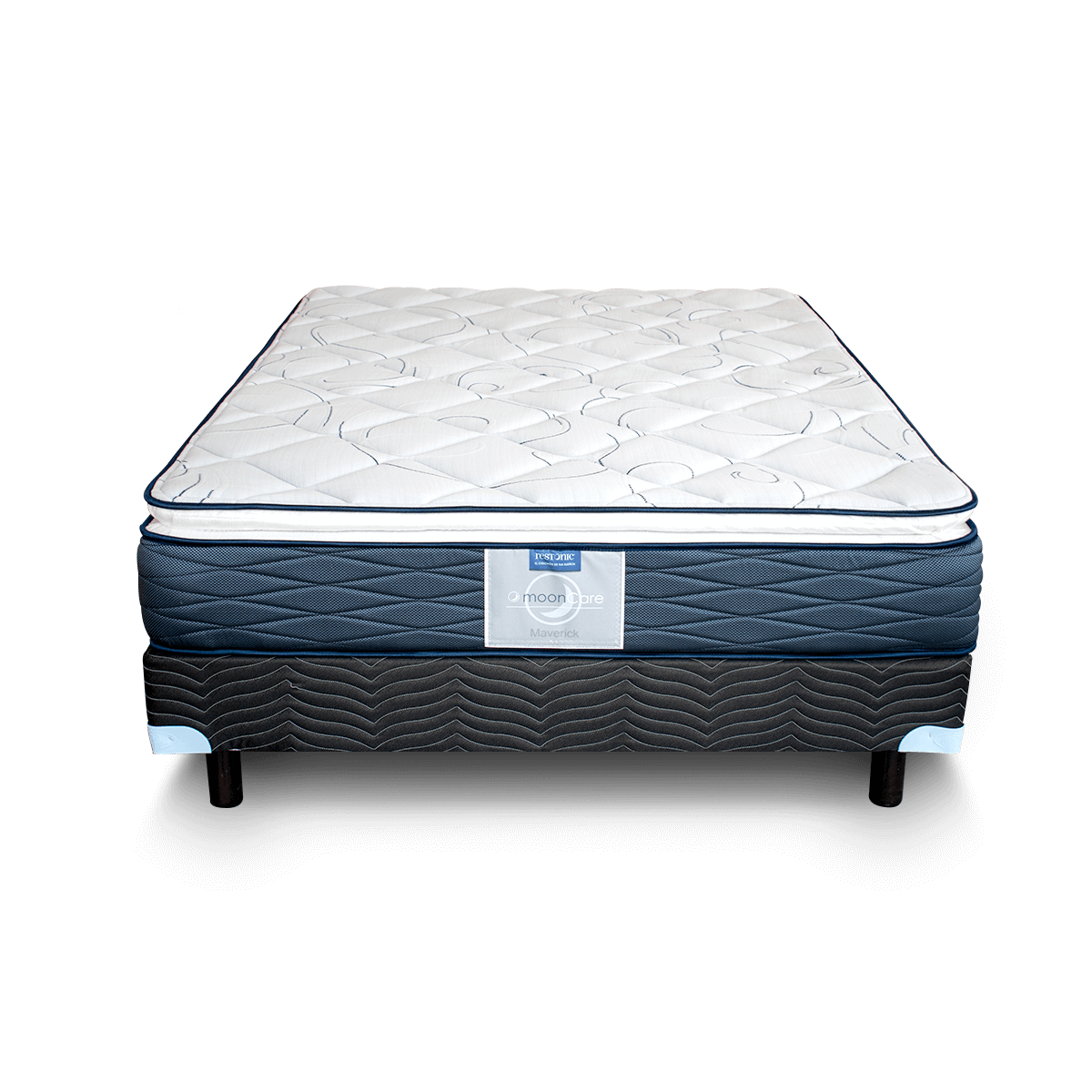 Colchón King Size Restonic Maverick + Box 