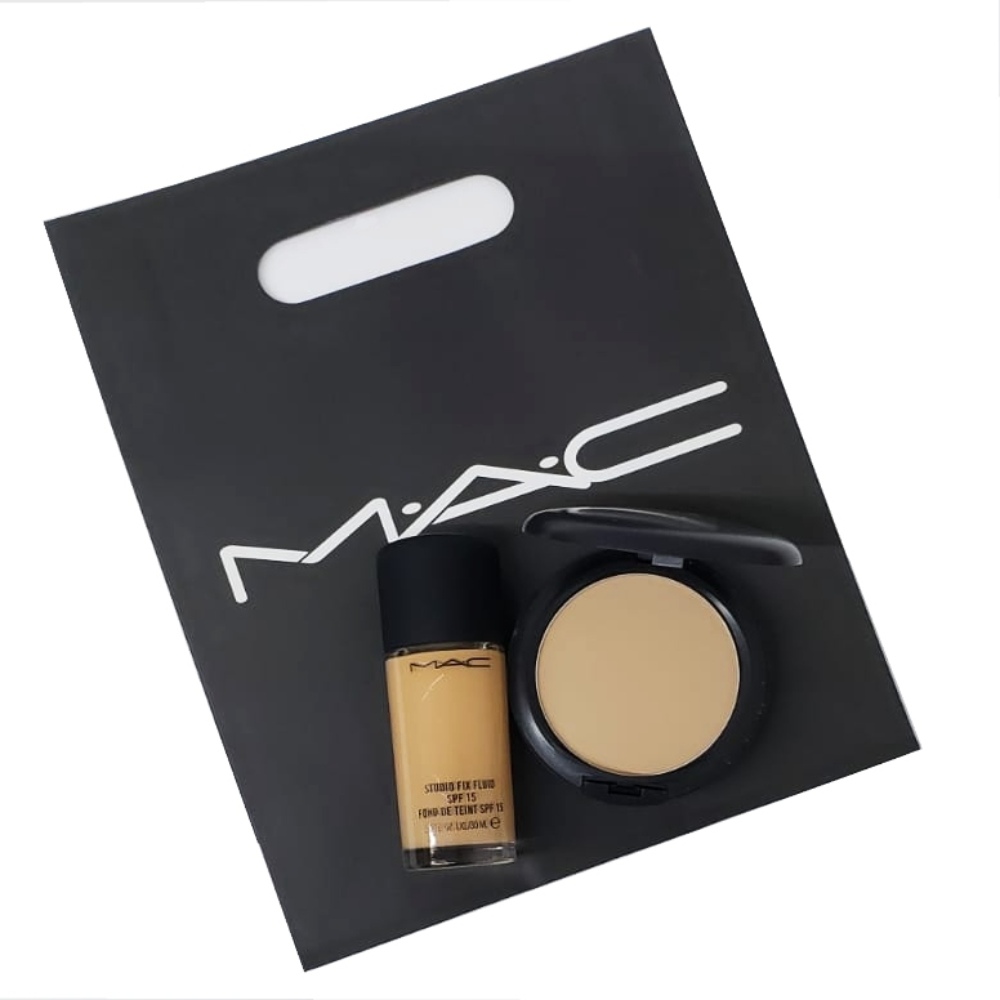 KIT MAQUILLAJE Y POLVO MAC NC35 + MUESTRAS DE REGALO