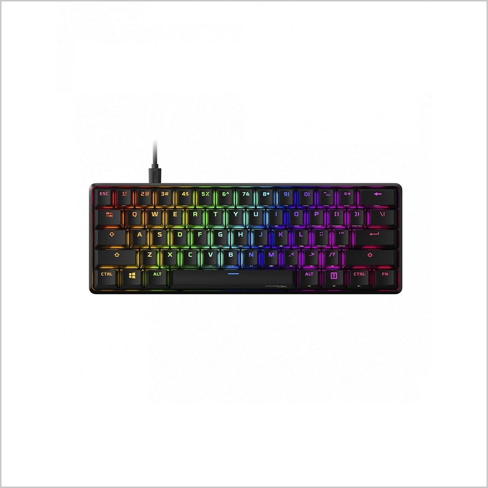 TECLADO GAMING HYPERX ALLOY ORIGINS 60 RED ENGLISH (HKBO1S-RB-US/G)
