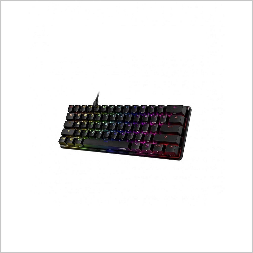TECLADO GAMING HYPERX ALLOY ORIGINS 60 RED ENGLISH (HKBO1S-RB-US/G)