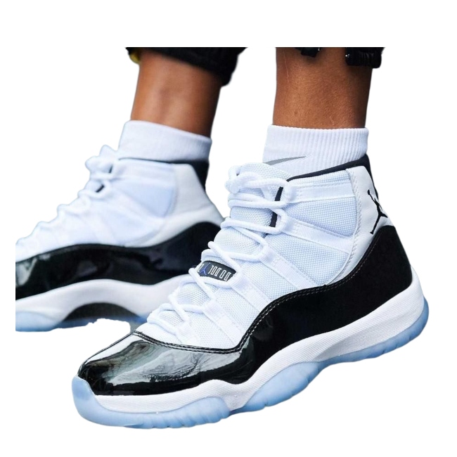 Jordan 11 blanco y negro online