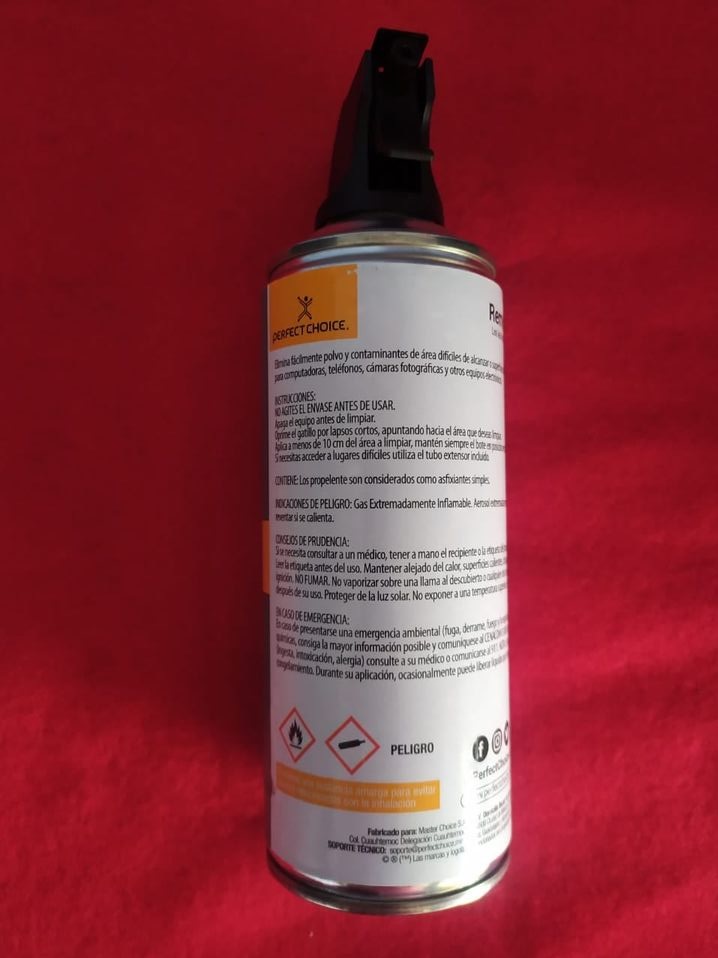 AIRE COMPRIMIDO ECOLOGICO E-DUSTER 330ML LIMPIEZA HIGIENE TECLADO PC LAP MOUSE REMOVEDOR POLVO