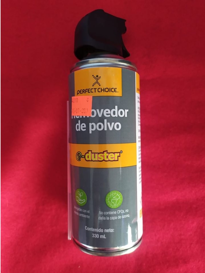 AIRE COMPRIMIDO PERFECT CHOICE ECOLOGICO E-DUSTER 330ML PC-030331 LIMPIEZA ELECTRONICOS PC MAC TV