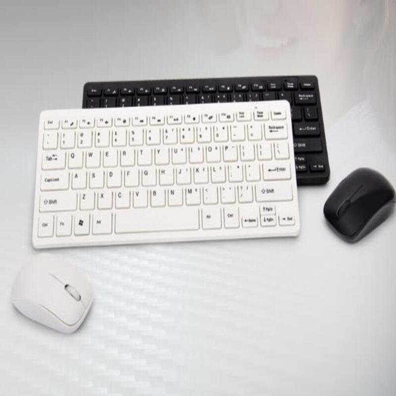 Mini Teclado con Mouse Inalambrico 2.4GHz Ideal para Tablet Mini Laptop Smart TV Negro