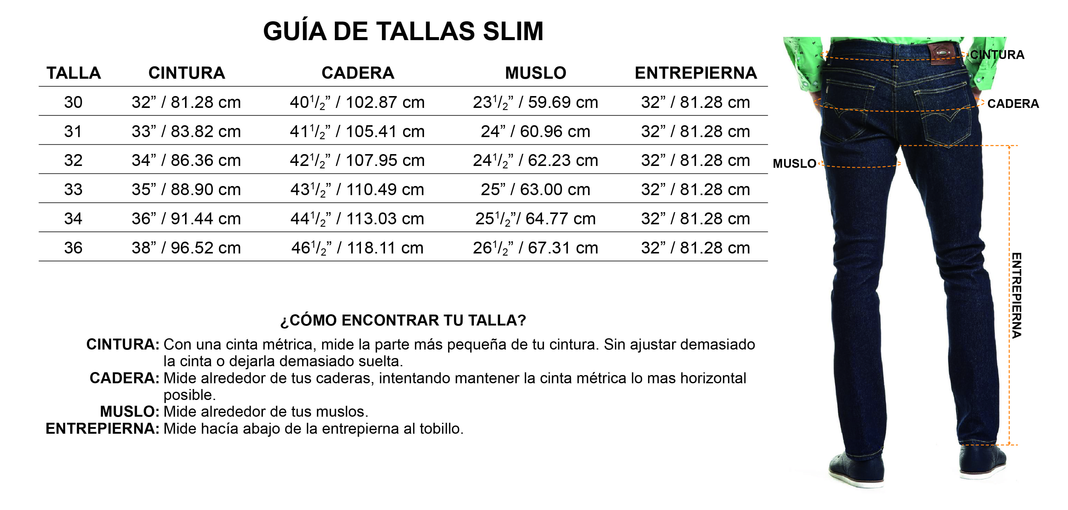 Tabla Cintura Talla De Pantalon Hombre Cintura Tabla De Medidas De