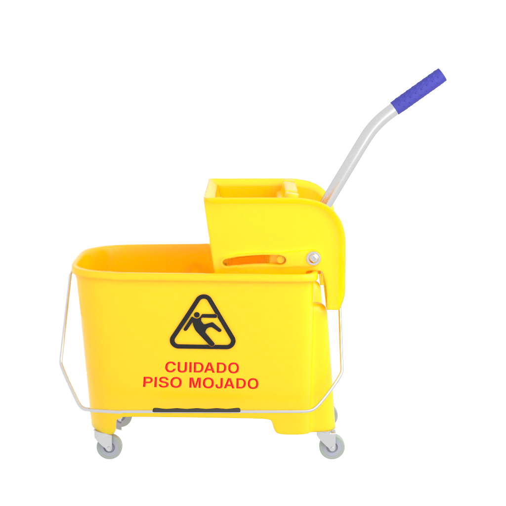 Cubeta de carrito Con Exprimidor Oval de 20 Litros