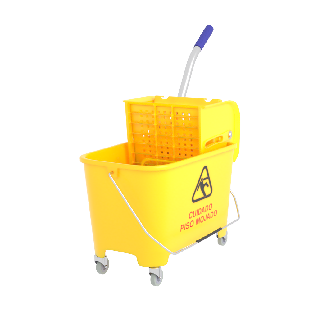 Cubeta de carrito Con Exprimidor Oval de 20 Litros