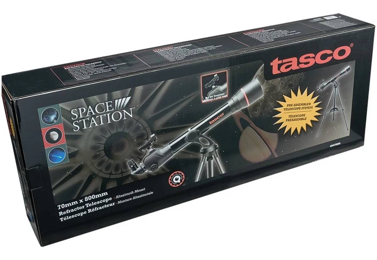 Telescopio Tasco Spacestation 70x800 Az Plus Buscador De Punto Rojo