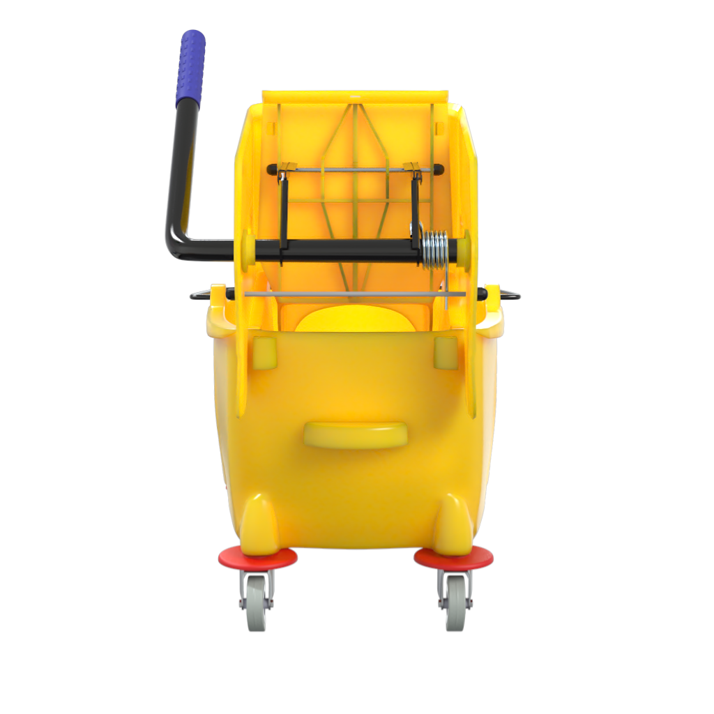 Cubeta De Carrito Con Exprimidor Oval De 32 Lt