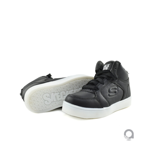 TENIS SKECHERS-LUZ NEGRO/BEBE 90630NBLK
