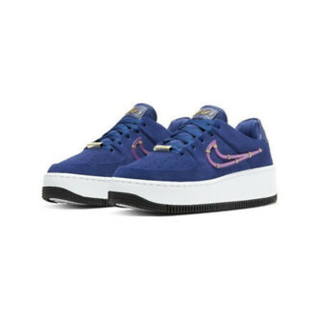 TENIS NIKE AIR FORCE ONE SAGE LOW AZUL/MUJER CI3482-400