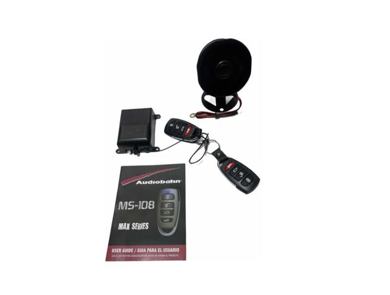 ALARMA AUDIOBAHN PARA AUTOMOVIL CON SIRENA Y MODULO MS-108