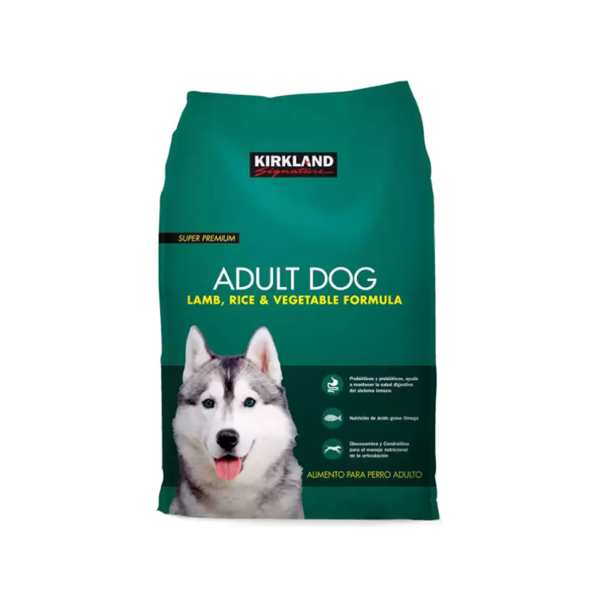 Kirkland Signature Alimento Premium para Perro Adulto Sabor Cordero y Arroz 18.1kg