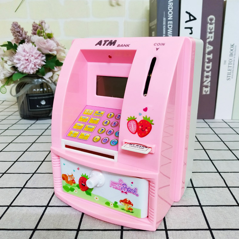 Mini Cajero Automático De Juguete - Caja Fuerte - Alcancía