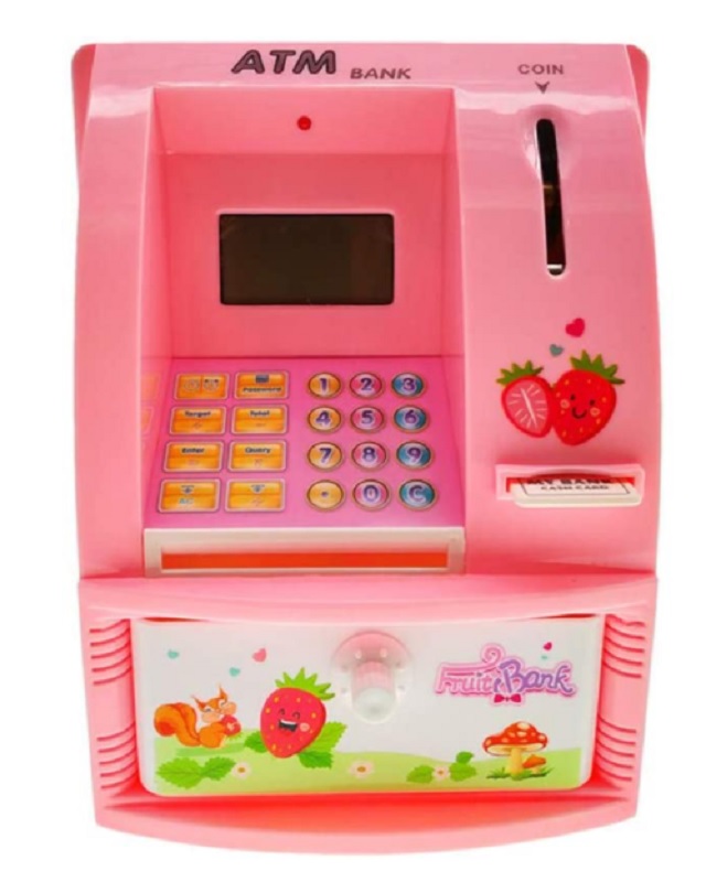 Mini Cajero Automático De Juguete - Caja Fuerte - Alcancía