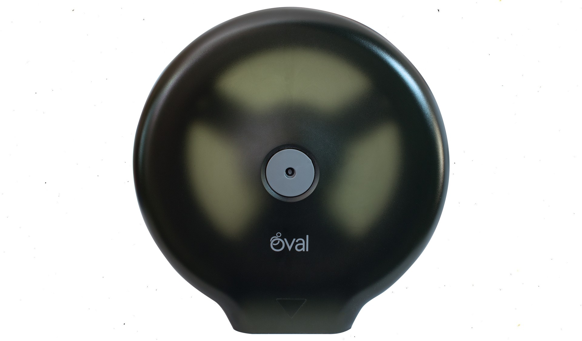 Despachador Oval de Papel Higiénico Jumbo Humo para Rollos de 600 Mts