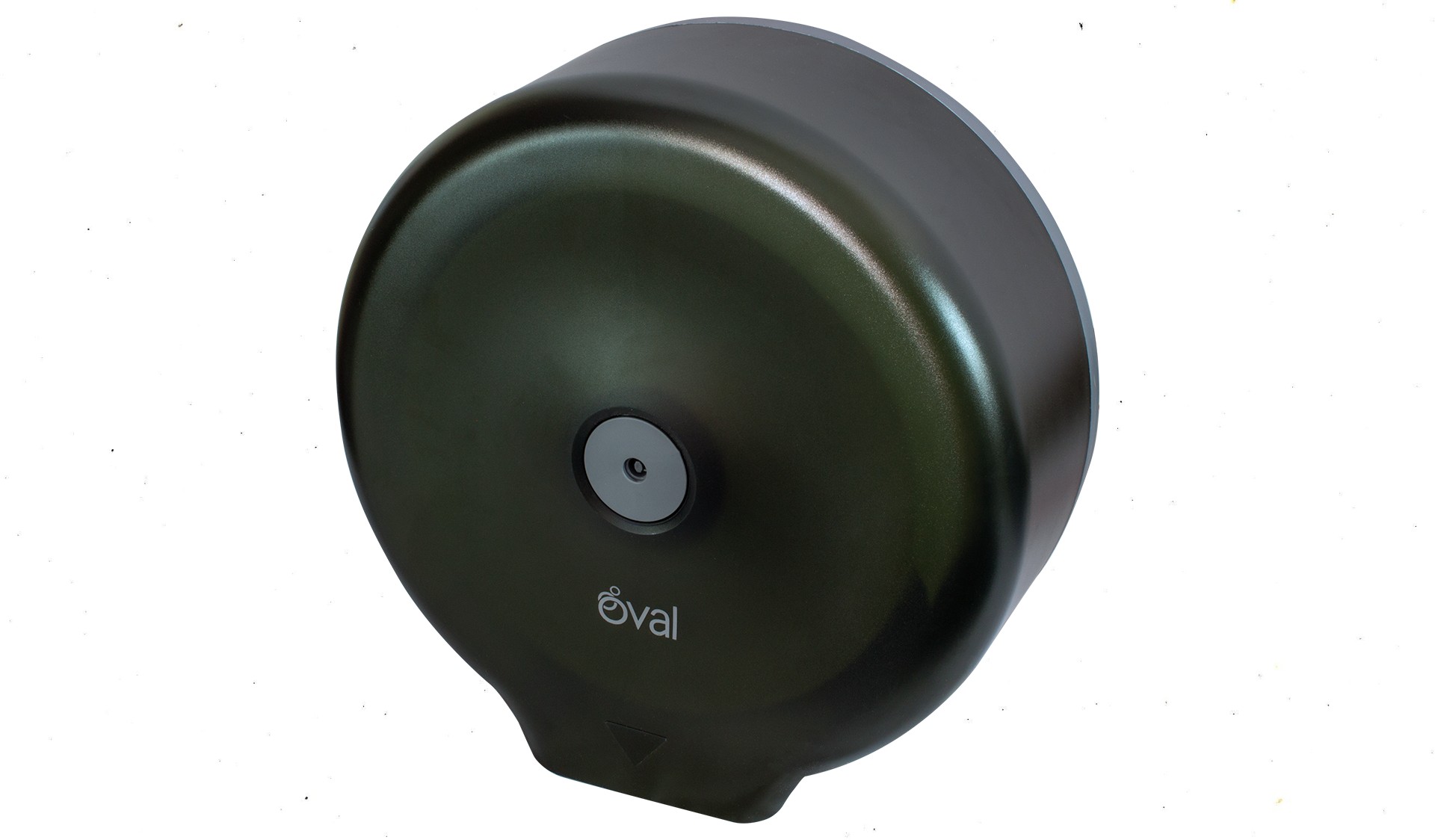 Despachador Oval de Papel Higiénico Jumbo Humo para Rollos de 600 Mts