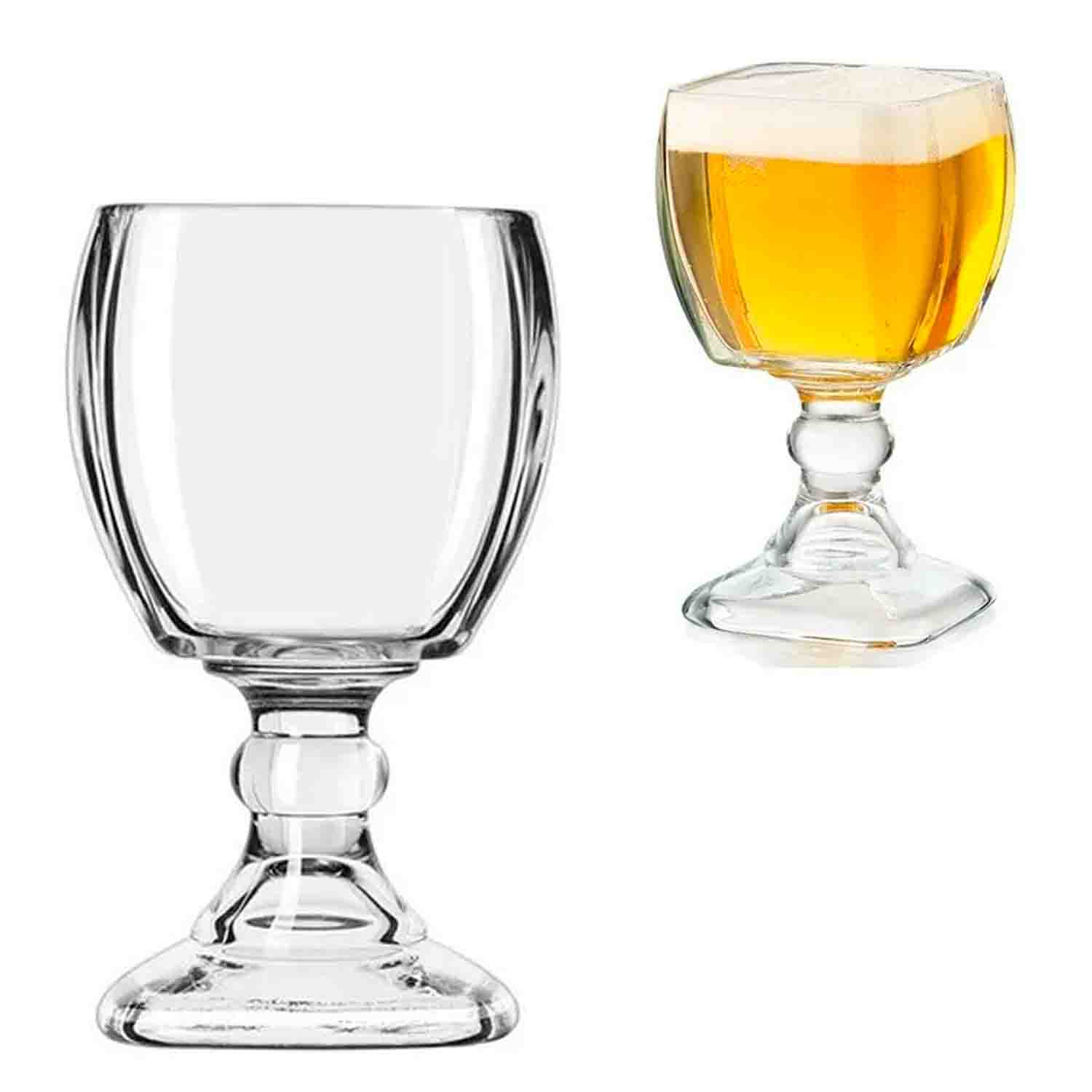 Copa de vidrio Suprema Cuadrada para  Cerveza 610ml Crisa 2261. Incluye 1 PIieza